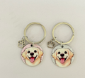 Golden Retriever Keyring