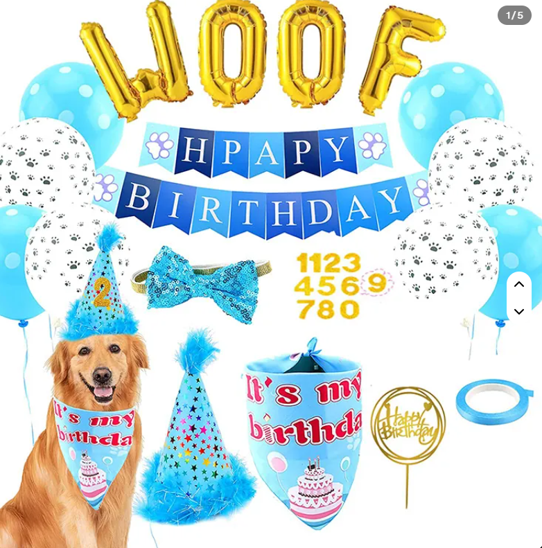 Dog Birthday Party Decoration Kit