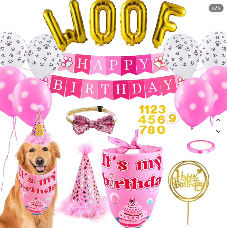 Dog Birthday Party Decoration Kit