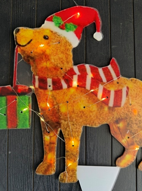 Golden Retriever LED Garden Display - ACRYLIC