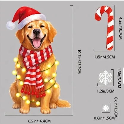 Golden Retriever Window Sticker